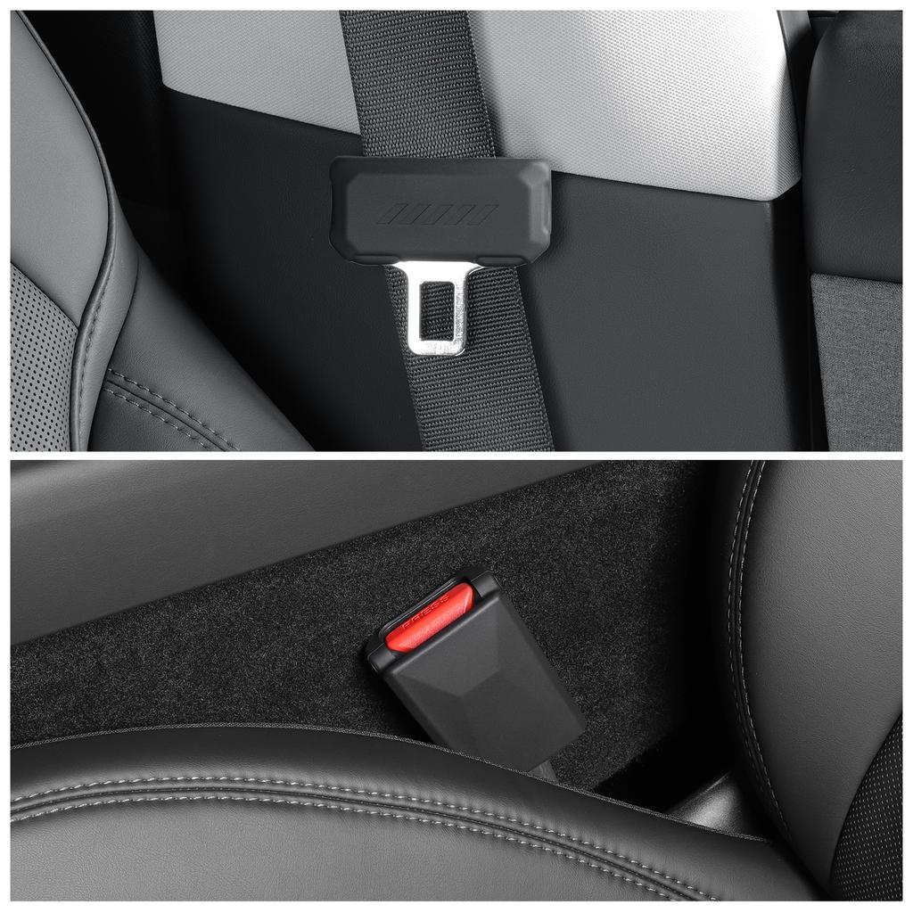 Smabee for Tesla Model Y L 2026+/ Model Y Juniper 2025+/ Model 3 Highland 2024 Front Row Seat Belt Buckle Protector Cover Black