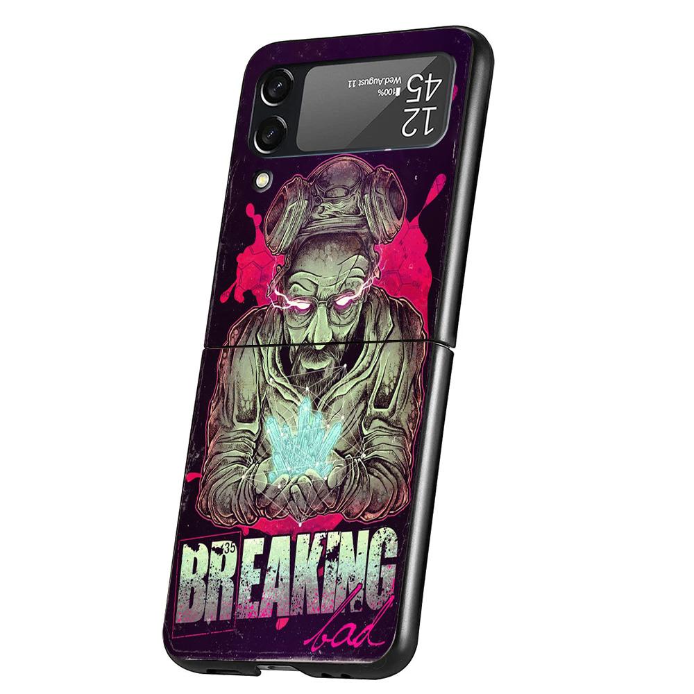 Breaking Bad TV Case Phone Cover for Samsung Galaxy Z Flip 6 5 4 3 5G ZFlip6 ZFlip5 ZFlip4 ZFlip3 Black Hard Trend Fundas