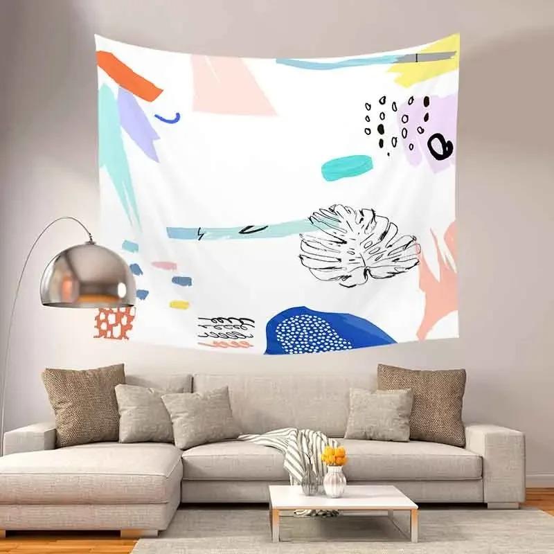Home Wall Decoration Tapestry Abstract Pattern Hanging Cloth Office Living Room Tapestry