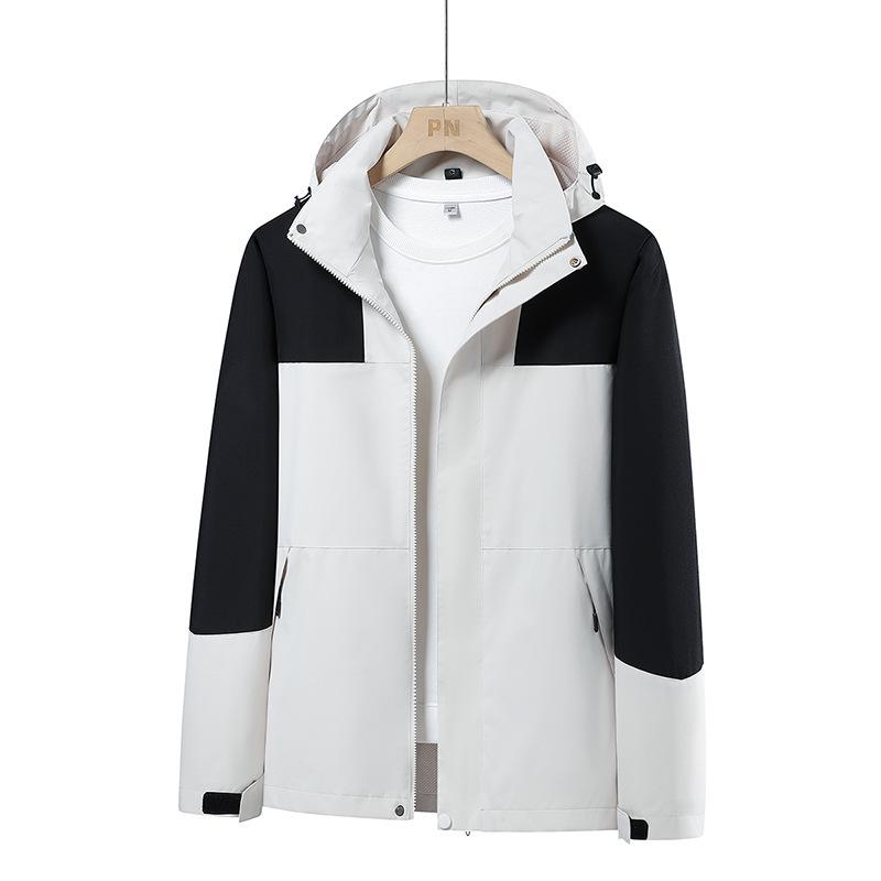 

Men s Windproof Outdoor Jacket, Removable, Perfect for Couples Travel & Mountaineering; Customizable Logo Option. S (75-90 kg)
