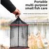 Quick-drying Material Portable Fishing Net Bag Anti-hanging Fish Net  Fishing Trips