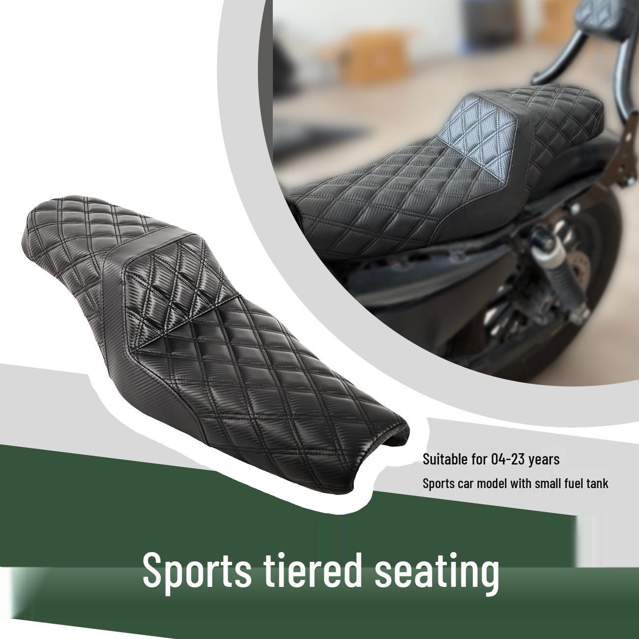 

Чорна подушка на сидіння мотоцикла Harley Sportster 04-22 Breathable