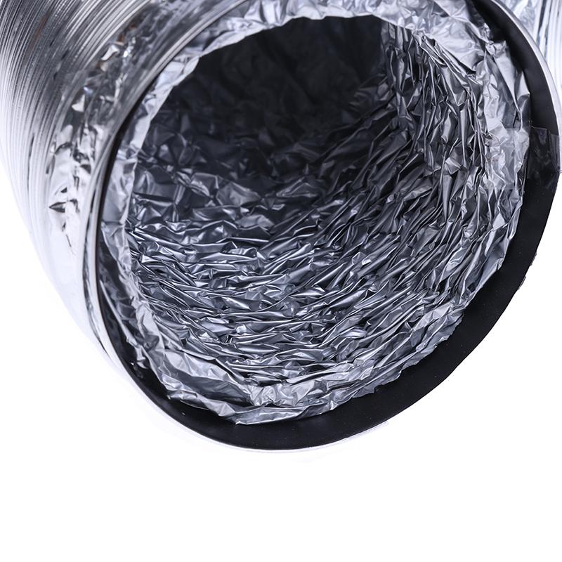 4palcová trubka ventilátoru Hliníková trubka Hadice pro ventilaci vzduchu Flexibilní výfukový kanál2M