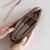 Exquisite Large Capacity Leather Pouch | Multifunctional Makeup Brush Case Pencil Bag | Multi- Textured