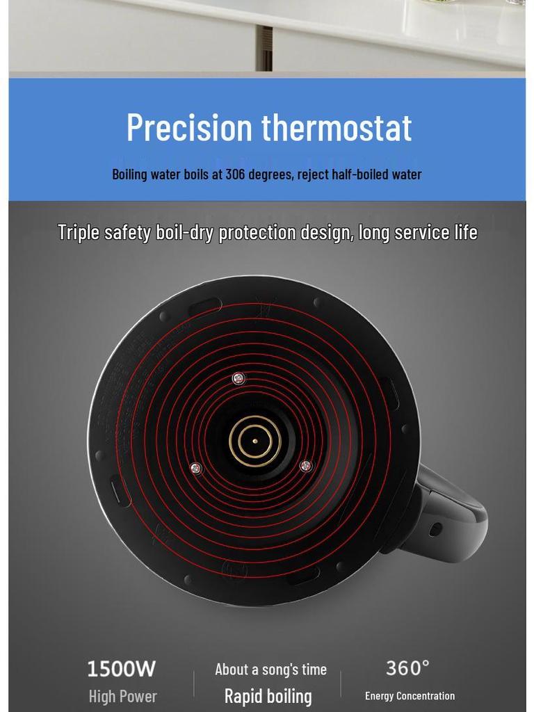 New Arrival: Malata Stainless Steel Electric Kettle with Automatic Keep Warm & Constant Temperature Features