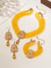 Retro Classic Hollow Rhinestone Inlaid Necklace Fashion Temperament Light Luxury High Sense Bracelet Set