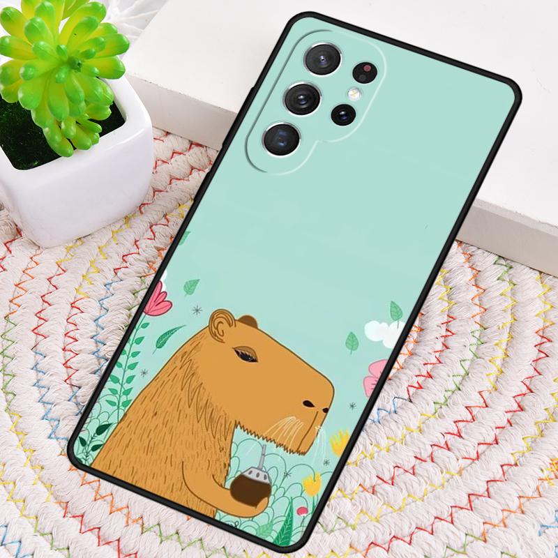 Cute Cartoon Capybara Phone Case for Samsung Galaxy note 10 pro S26 Ultra S23 S24 FE S25 S21 S22 PLUS shockproof Cove