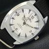 REFURBISHED SWISS HAND-WINDING MENS SILVER COLOR DIAL WATCH A431818-2 R108-a431818