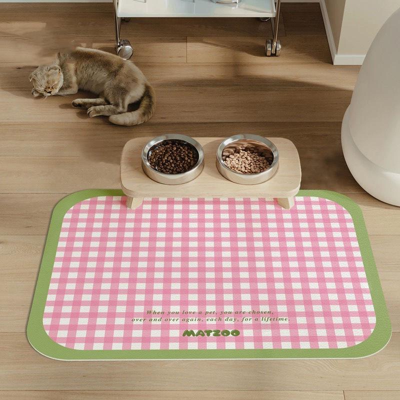 Pet-Specific Quick-Dry, Non-Slip Cartoon Diatomaceous Earth Mat for Cats & Dogs