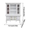 Doll House Enthusiast Miniature Cabinet 1/12 Doll House Furniture Bookcase with Openable Drawers Doll House Accessories