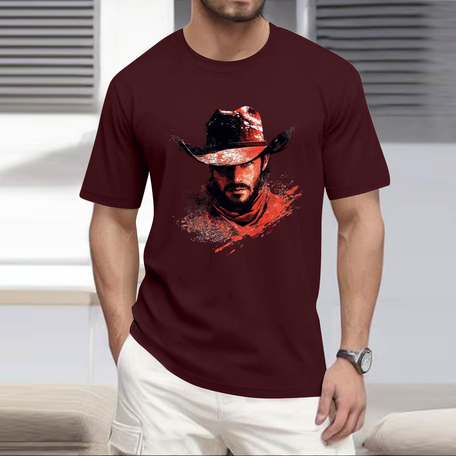 

Мужская рубашка с воротником-стойкой и коротким рукавом, свободная рубашка для отдыха и отдыха, мужская XL винный