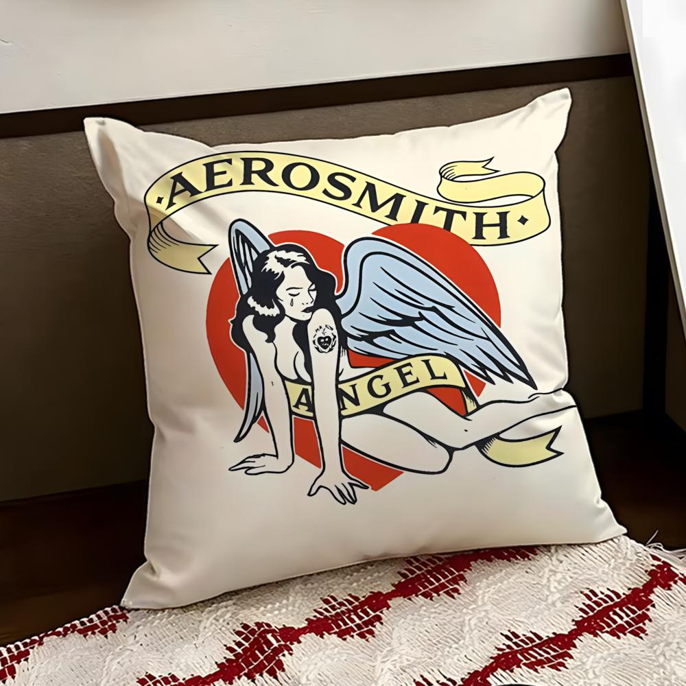 Federa Cuscino Aerosmith Banda AA Reversibile Morbida Resistente per Casa Auto Uso Multi-Scena per Comfort Quotidiano
