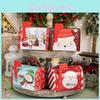 Charming Red Christmas Mailbox Decorative Metal Gift Box For Festive Candy Storage