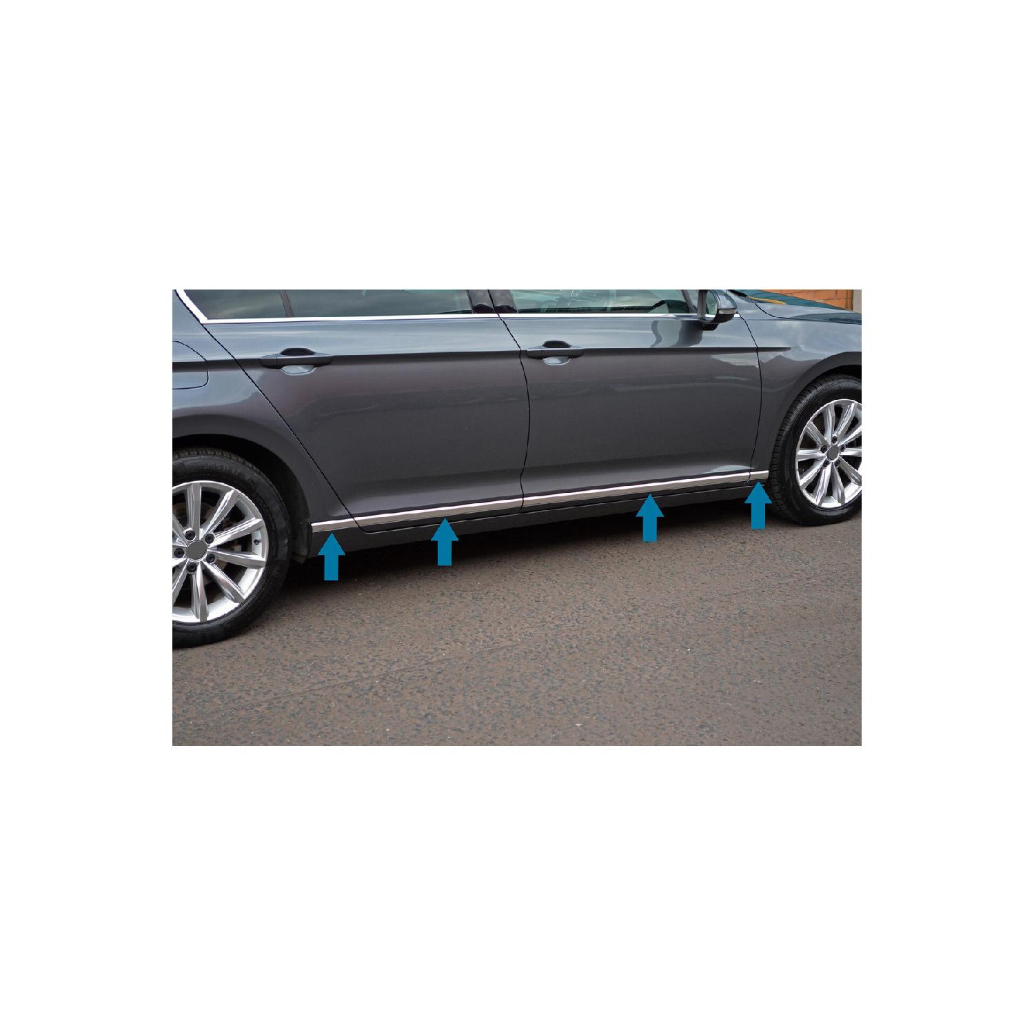 

Для Vw Passat B8 2015 Совместимая хромированная накладка боковой двери, 8 шт., нержавеющая сталь