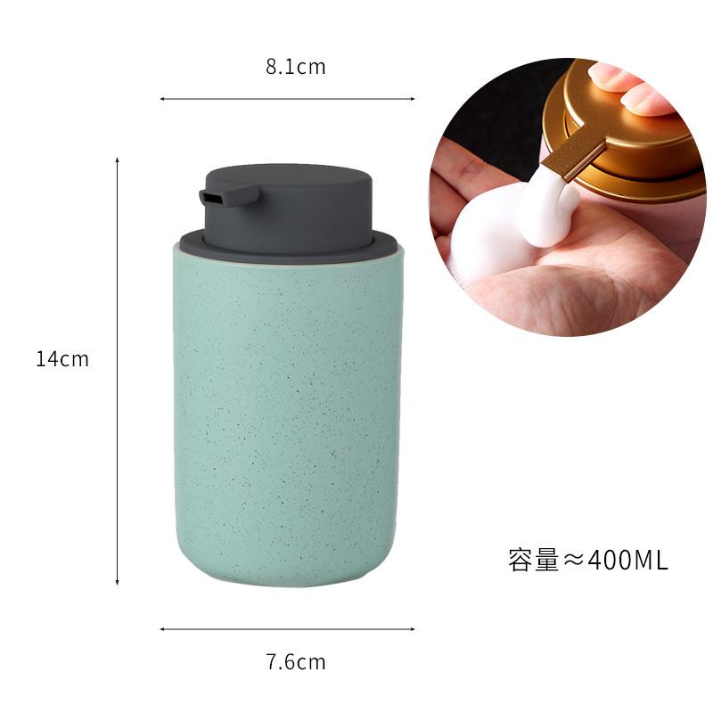 Ceramic press type bath gel bubble bottle hand wash shampoo soap dispenser bathroom accessories household liquid lotion bottle