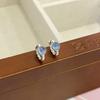 Summer Aquamarine Ear Buckle Women's Small Fresh Ocean Atmosphere New Earring Earrings