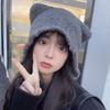 Plush For Female For Children Cartoon  Hat Bear Ear Hat Ear Protection Hat Women Winter Cap