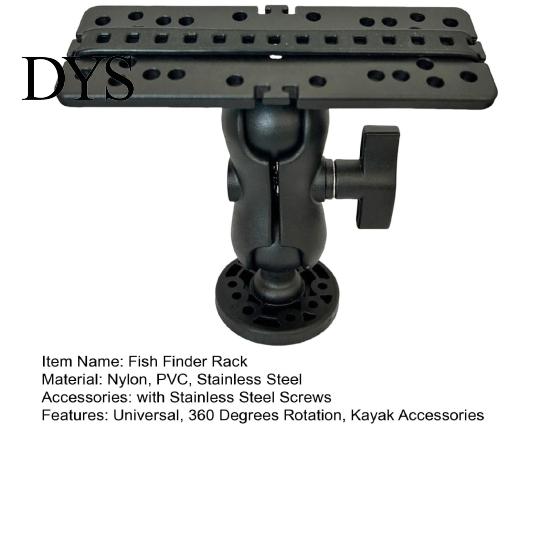 Kayak Fish Finder Bracket Mount Base Universal 360 Degrees Rotation Multi-angle Holder Electronics Accessories