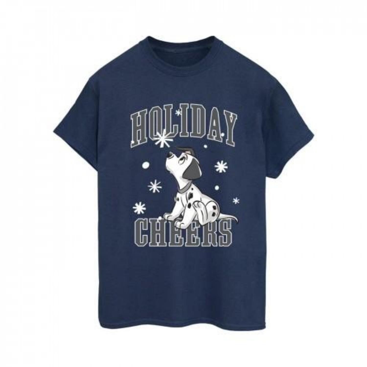 101 Dalmatians Womens_Ladies Holiday Cheer Cotton Boyfriend T-Shirt S разноцветный