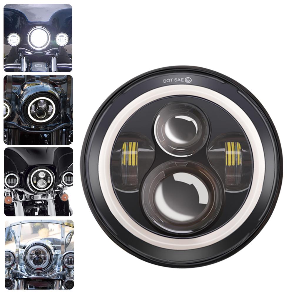 7 Inch LED Motorcycle Headlight for Harley Touring Ultra Classic Electra Street Glide Road King For Yamaha Motorbike Headlamp