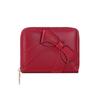 Portafogli Moda Portatili con Zip Carini con Fiocco in Ecopelle PU Corti Multi-Scomparto Carte Colore Unico Portamonete da Donna