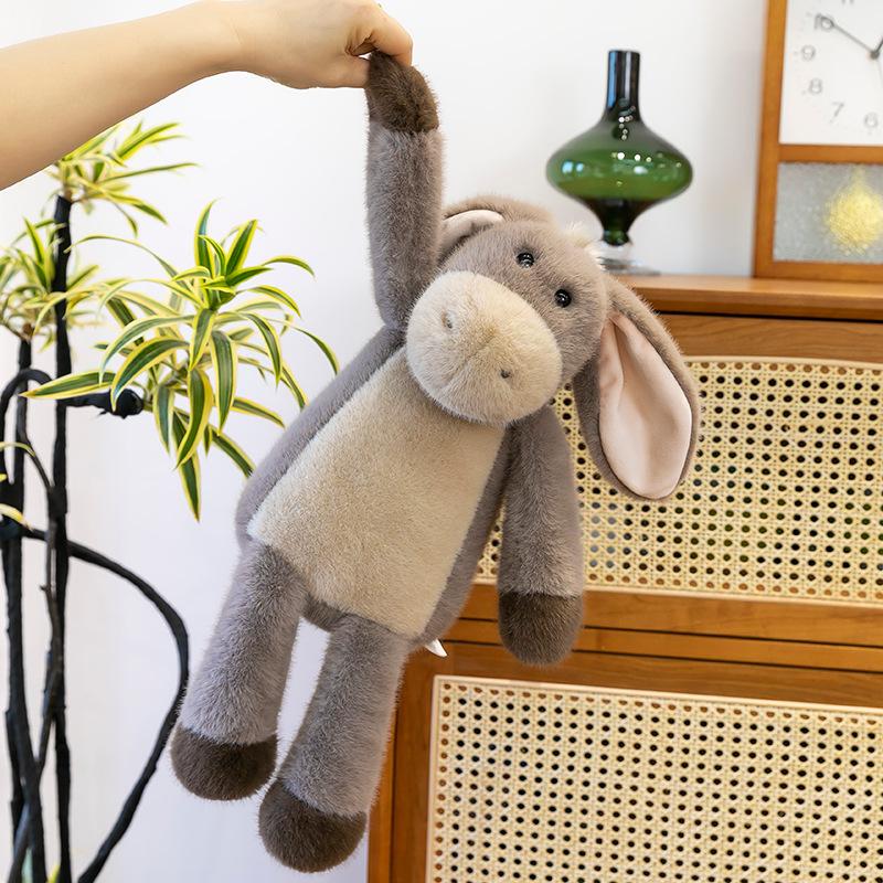 New Jungle Animal Long-eared Donkey Platypus Emotional Soothing Plush Toy Doll Children's Doll Birthday Gift