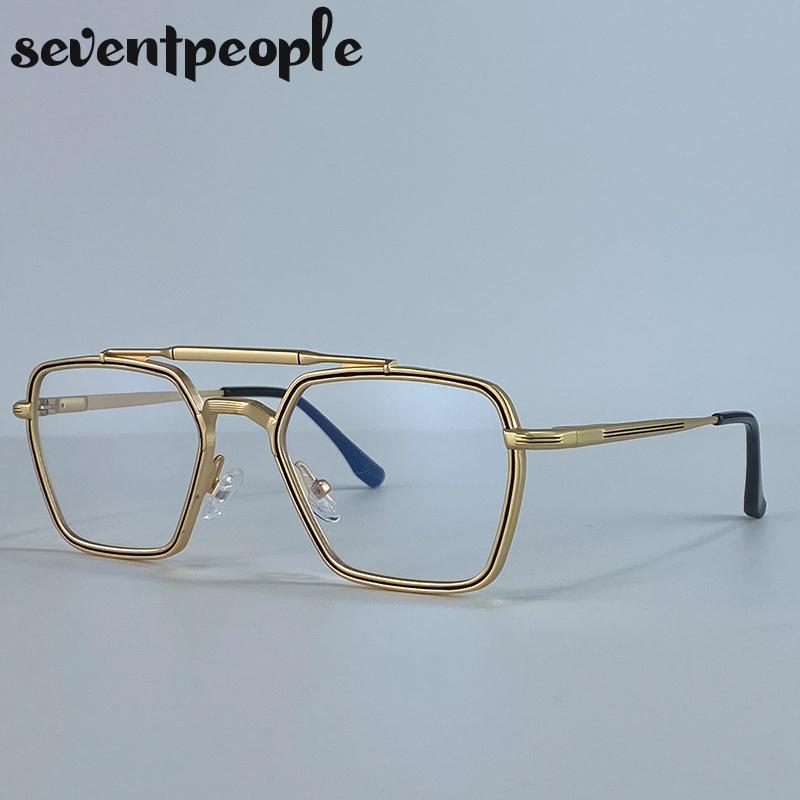 Retro Steampunk Square Sunglasses Women  Luxury Brand Trendy Metal Frame Outdoor Driving Sun Glasses Classic Shades For Lady