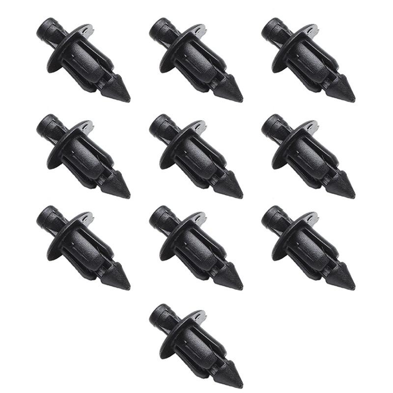 

6mm aperture arrow buckle plastic black rivet fastener screw clamp suitable for Honda motorcycle accessories 10 capsules/pack
