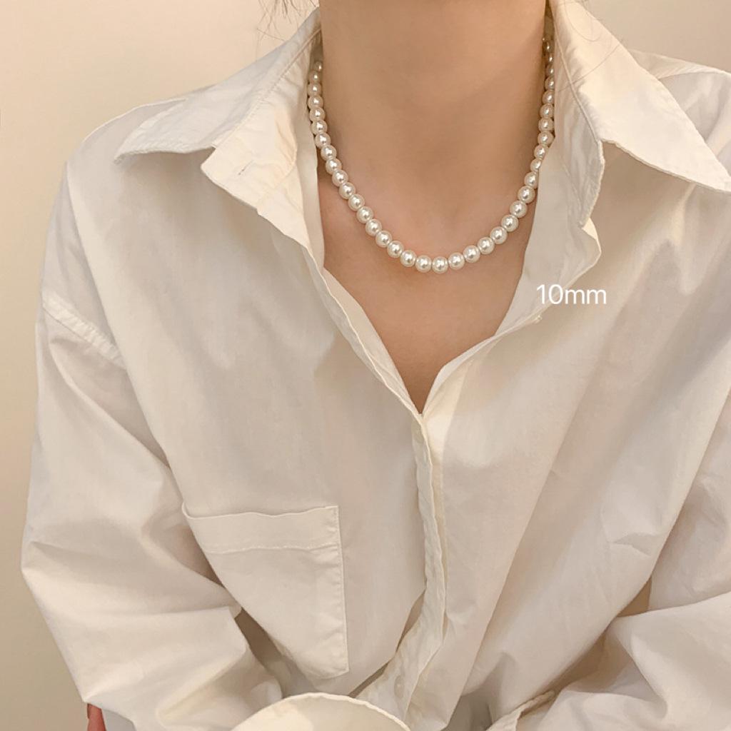 High-End French Retro Pearl Clavicle Necklace for Women: Versatile, Elegant, Simple Luxury Choker