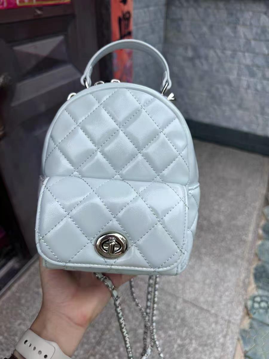 

Nanfeng Versatile, Spring Oxygen Backpack Women s 2025 New Spring and Summer Fashion One Shoulder Oblique Backpack Women baby голубой