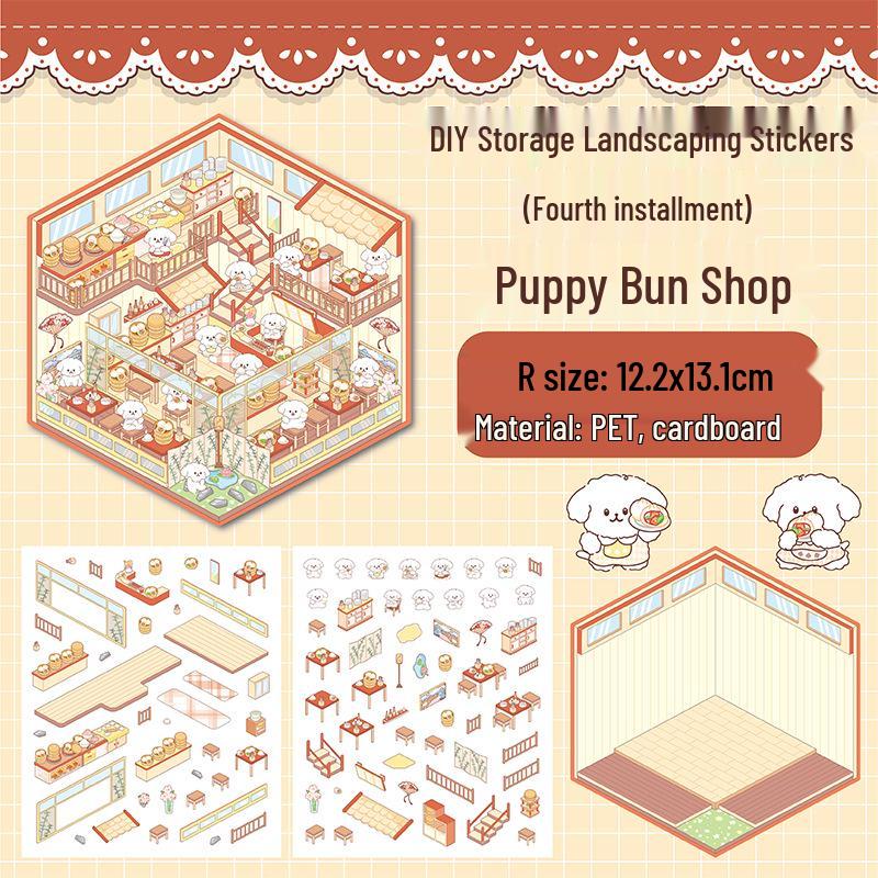 No-Cut Educational DIY Storage Scenery Stickers for Journals