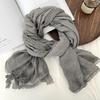Scarf women's winter high-end sense new linen versatile cotton and linen fashion scarf scarf scarf shawl silk scarf