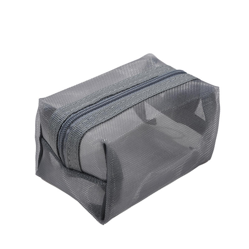 Large Capacity Key Bags Transparent Cosmetic Bag Square Mesh Storage Pouch Mini Zipper Coin Purse Mini Wash Bag Stationery Case