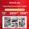 Custom Eco-friendly Cotton Canvas Shoulder Bag with Logo – DIY Blank Handbag