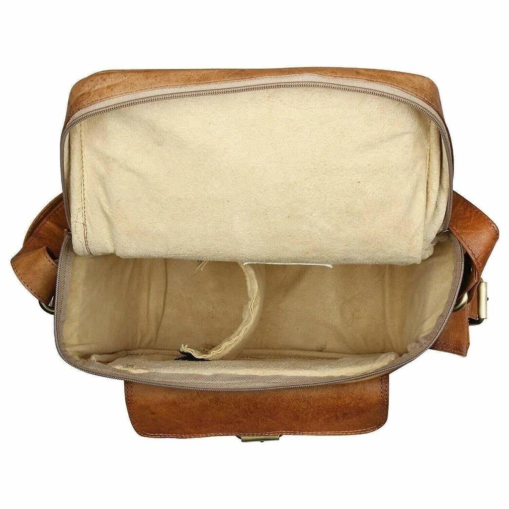 Bag Camera New Messenger Shoulder Real Leather Satchel Laptop Briefcase Bag