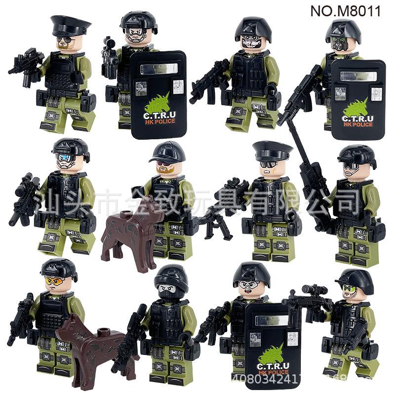 480 City Professional Police Special Police Building Block Small Particles Assembled Children'S Toys