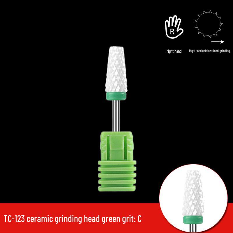 Single Bullet-Shaped Ceramic Nail Grinding Head 2.35