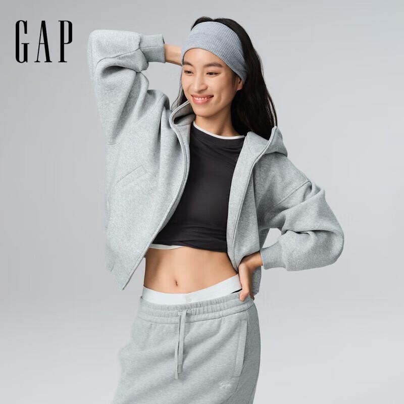 Gap Women's 2025 Fall Loose Zip Hoodie Sweatshirt