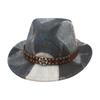 Children'S Accessories Retro Western Denim Splicing Top Hat High-End Jazz Hat Vacation Ethnic Style Top Hat