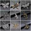 Angel Wing Pendant Necklaces Necklace With Chain For Women DIY Jewelry Making Findings