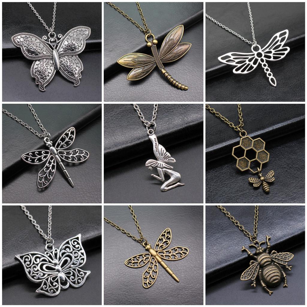 Angel Wing Pendant Necklaces Necklace With Chain For Women DIY Jewelry Making Findings