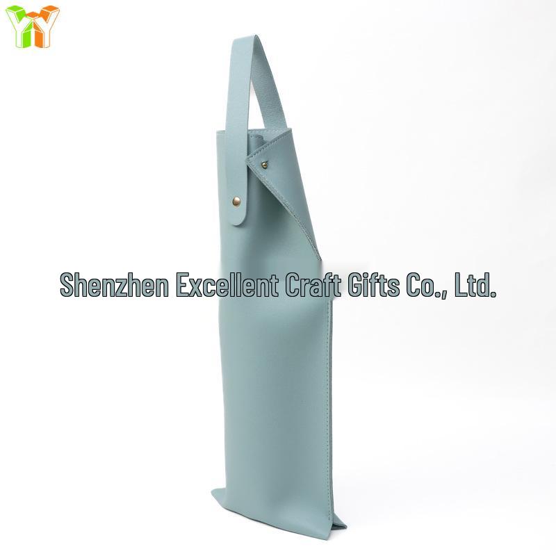 Leather Gift Box for 750ml Red Wine Bottle - Single Bottle Sleeve