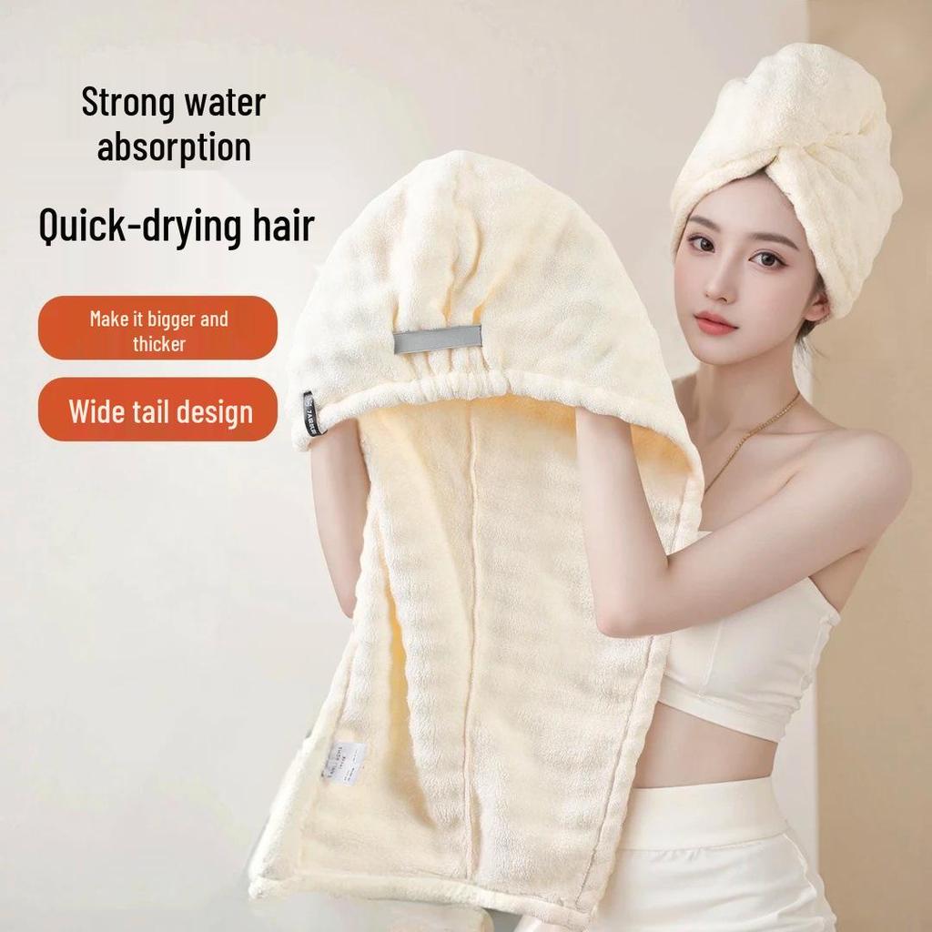 Nowy przyjazd: Damski szybkoschnący, chłonny ręcznik do włosów - duży szal na głowę do ochrony włosów