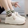 Thick-soled Color-matching Star Board Shoes Autumn New Versatile Lace-up Little White Shoes INS Trendy Student Casual Shoes