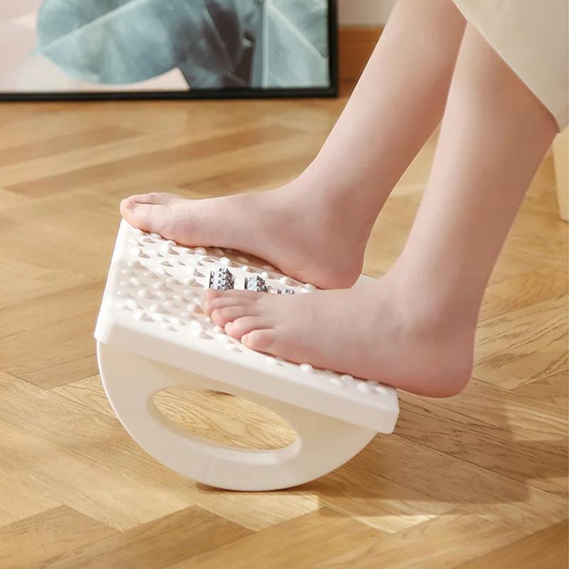 Ergonomic Office Foot Rest Stool Under Desk Adjustable Height Comfortable Footrest for Home Office Workstation Sofa