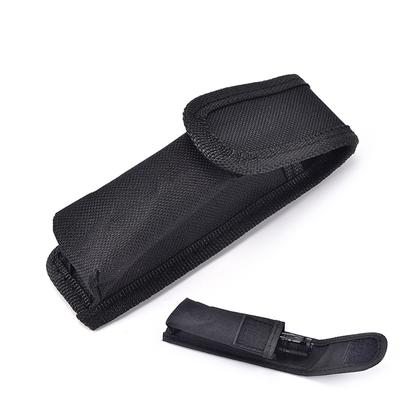Black Nylon Flashlight Bag Outdoor Flashlight Holster Torch Bag Belt