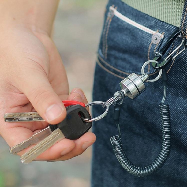 Tactically Spring Elastics Rope Phone Keychains Climbing Emergency Rope Cord for Outdoor Tool