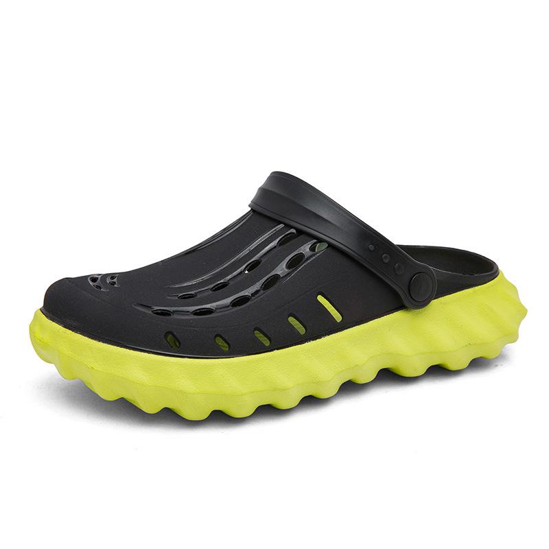 Men's 2024 Thick-Soled Clog Sandals, Baotou Trendy Jelly Beach & Garden Shoes, EVA Outdoor Slippers