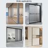 Window Pull Handle For Glass Door Cabinets Heavy Type Adhesive Mount Comfortable Ergonomic Shape Safe Rounded Edges