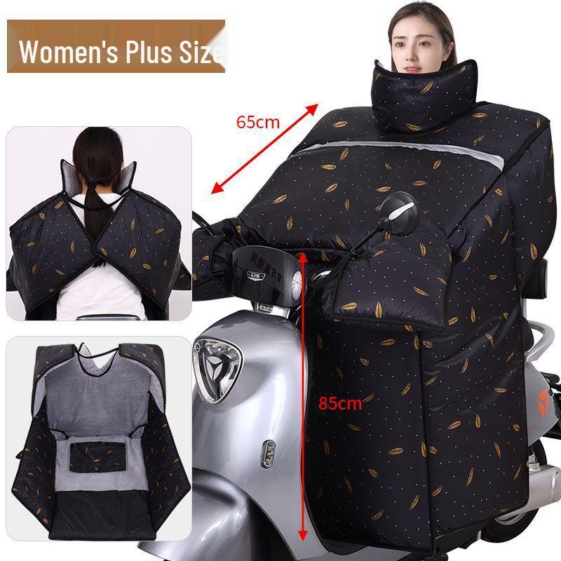 Extra großer, fleecegefütterter, winddichter und wasserdichter Winterschutz für Dreirad/Motorrad